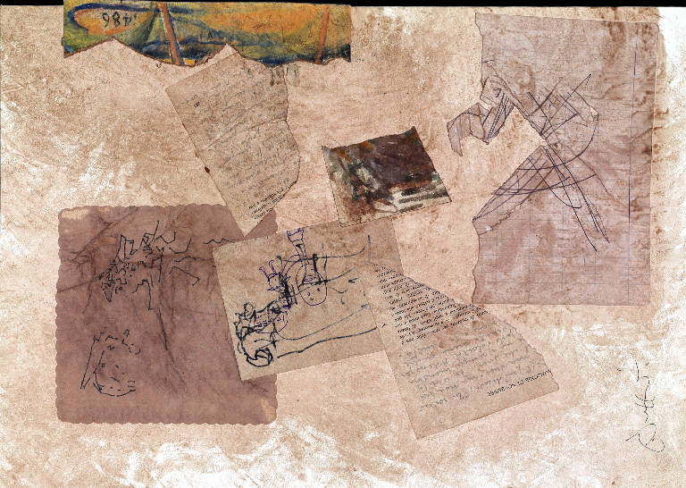 Mani in alto (dipinto) di Vincenti Carlo (terzo quarto sec. XX)