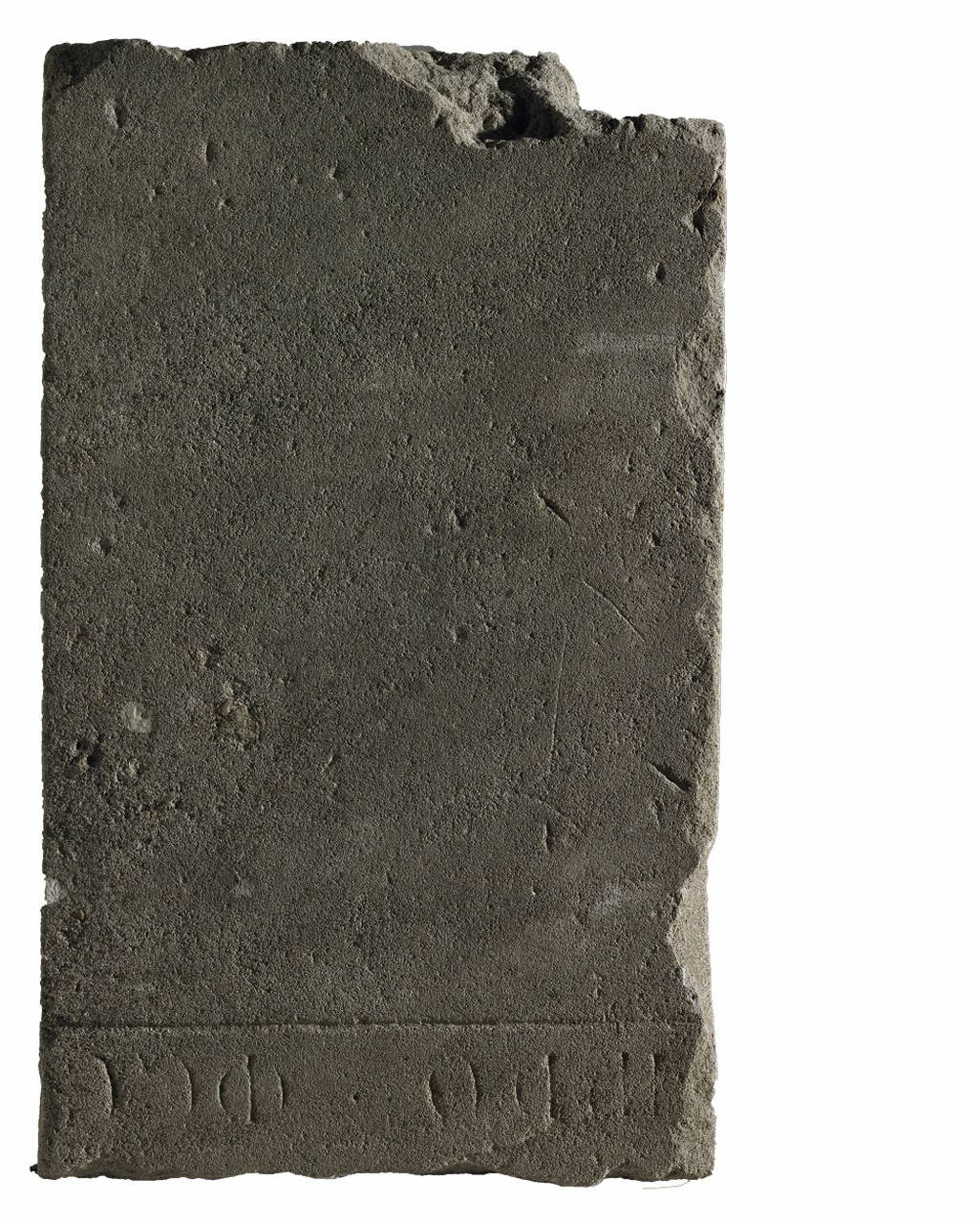 Lastra tombale con iscrizione di Martino e Franceschino (lastra, parti di) di Lapicida - ambito lombardo (prima metà sec. XIV)