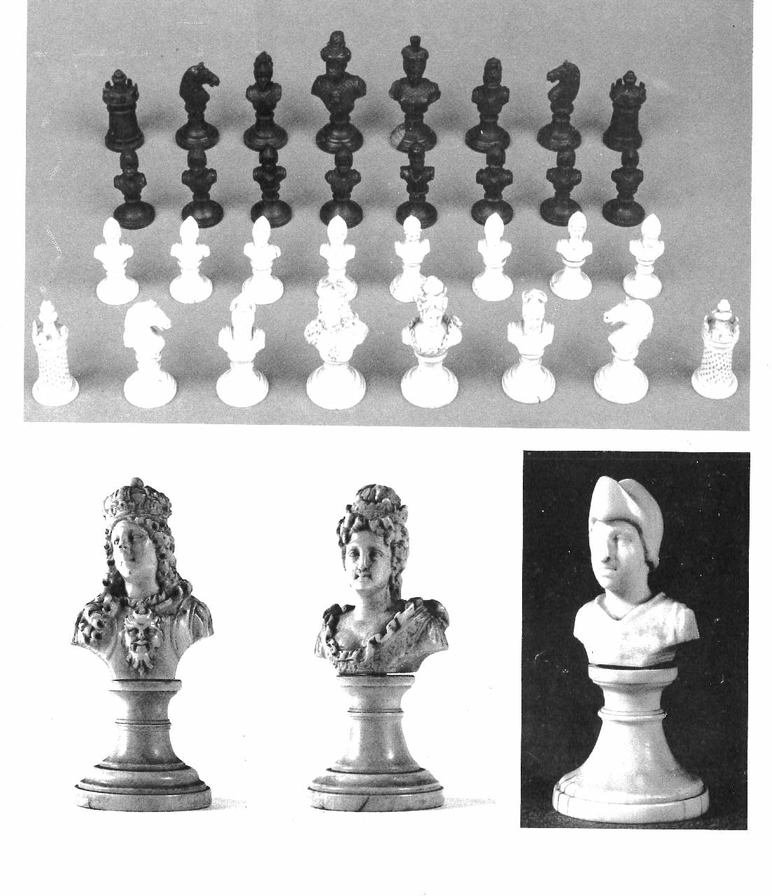pedine da gioco degli scacchi - bottega fiorentina (?) (sec. XVIII)