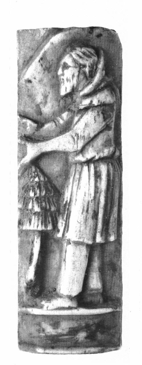 figura maschile (placchetta di cofanetto) - bottega Italia settentrionale (sec. XV)