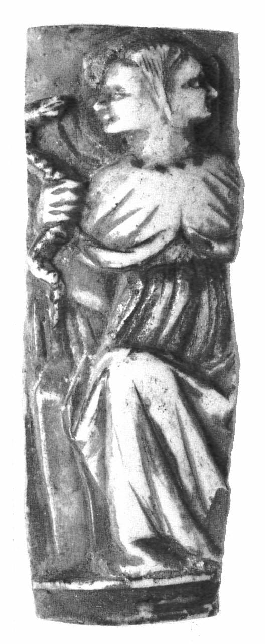 allegoria della Prudenza (placchetta di cofanetto) - bottega dell'Italia settentrionale (sec. XV)