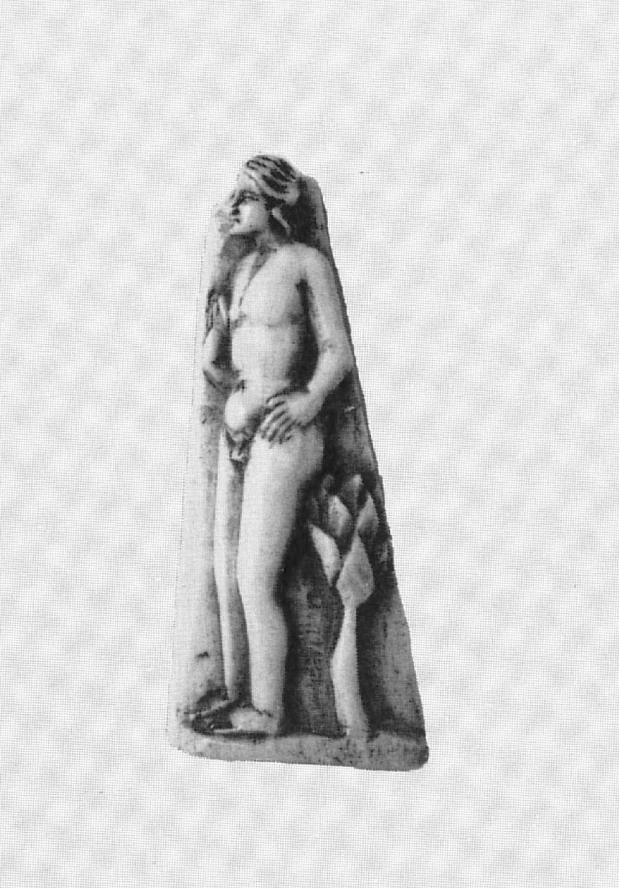 figura virile (formella) - bottega dell'Italia settentrionale (sec. XV)