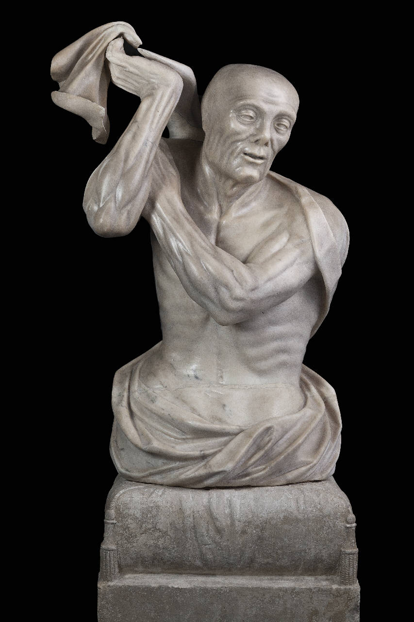 Figura maschile a tre quarti, detta San Bartolomeo (statua, tre quarti di) di Ferrari, Marco detto Marco d'Agrate (cerchia) (fine sec. XVI)