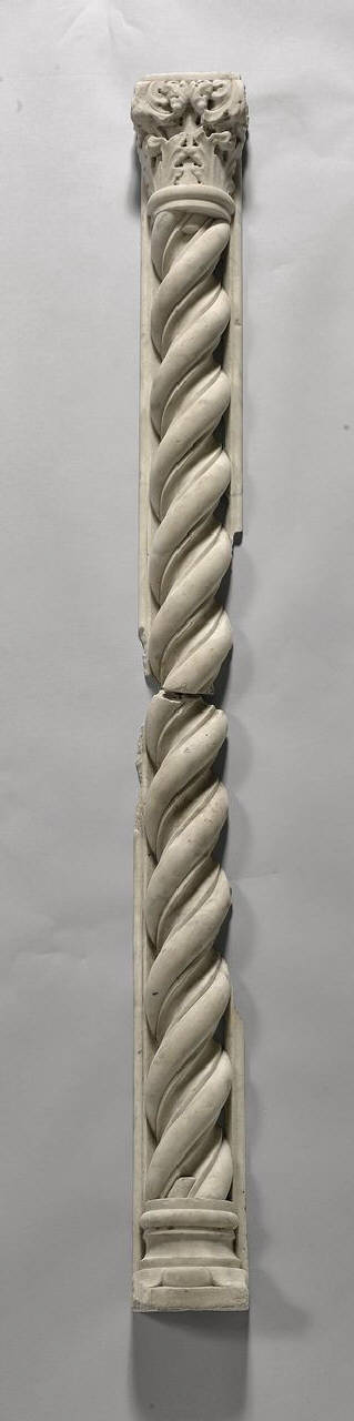 Semi colonnina tortile, in pendant (semi colonna) di Scultore - ambito lombardo||ambito toscano (prima metà sec. XIV)