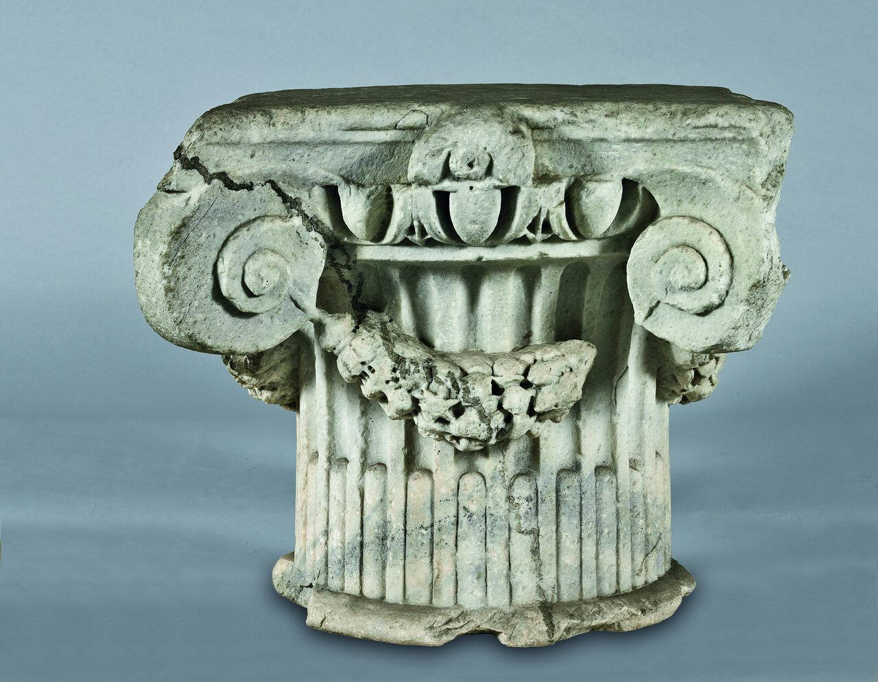 Capitello baccellato (capitello) di Scultore - ambito lombardo (inizio sec. XVI)