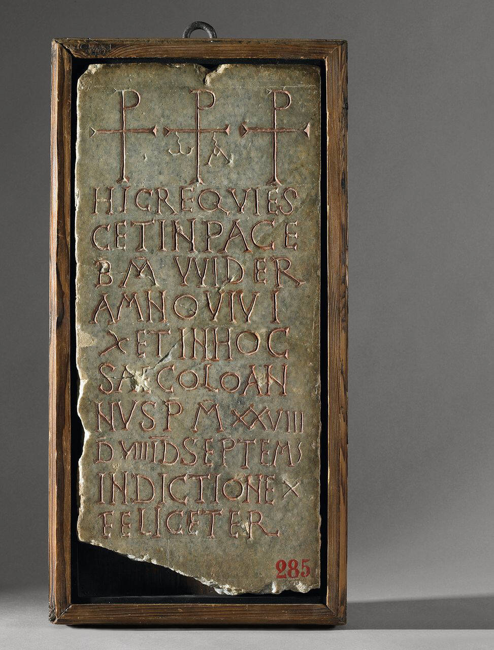 Epigrafe di Vuideramn (Wideramn) (lastra) di Lapicida - ambito lombardo (sec. VI)