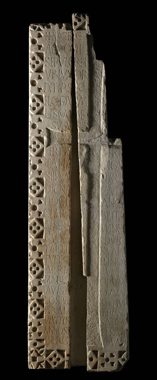 Epigrafe di Aldo (lastra tombale) di Scultore - ambito lombardo (sec. VII)