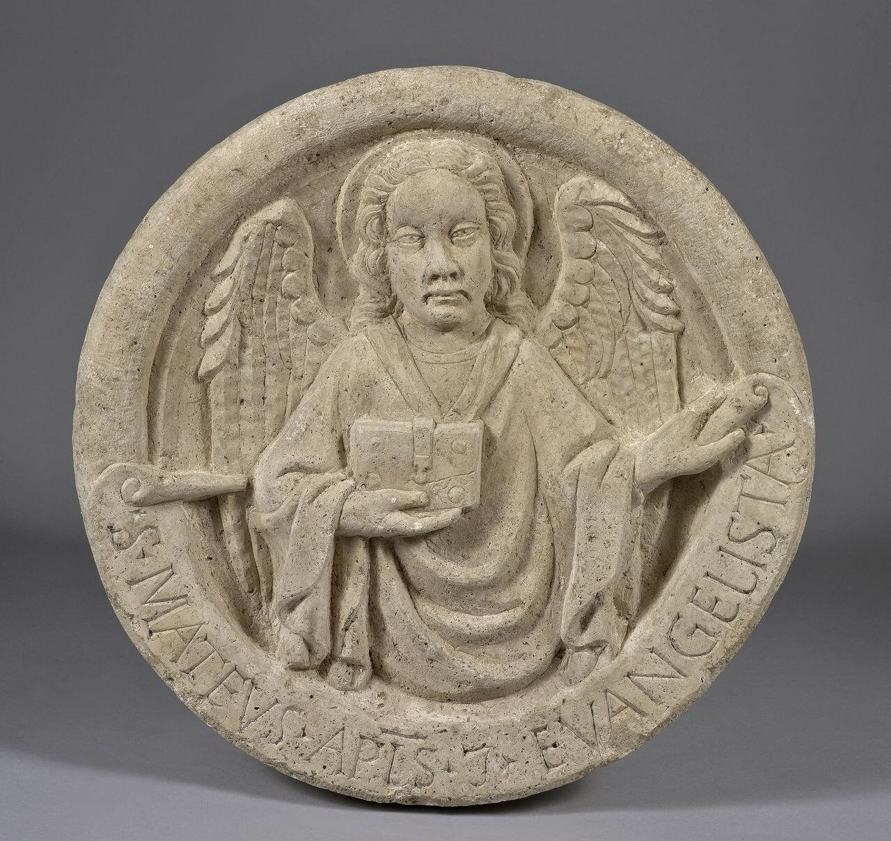 San Matteo Evangelista entro clipeo (chiave di volta) di Luvoni, Cristoforo (seconda metà sec. XV)