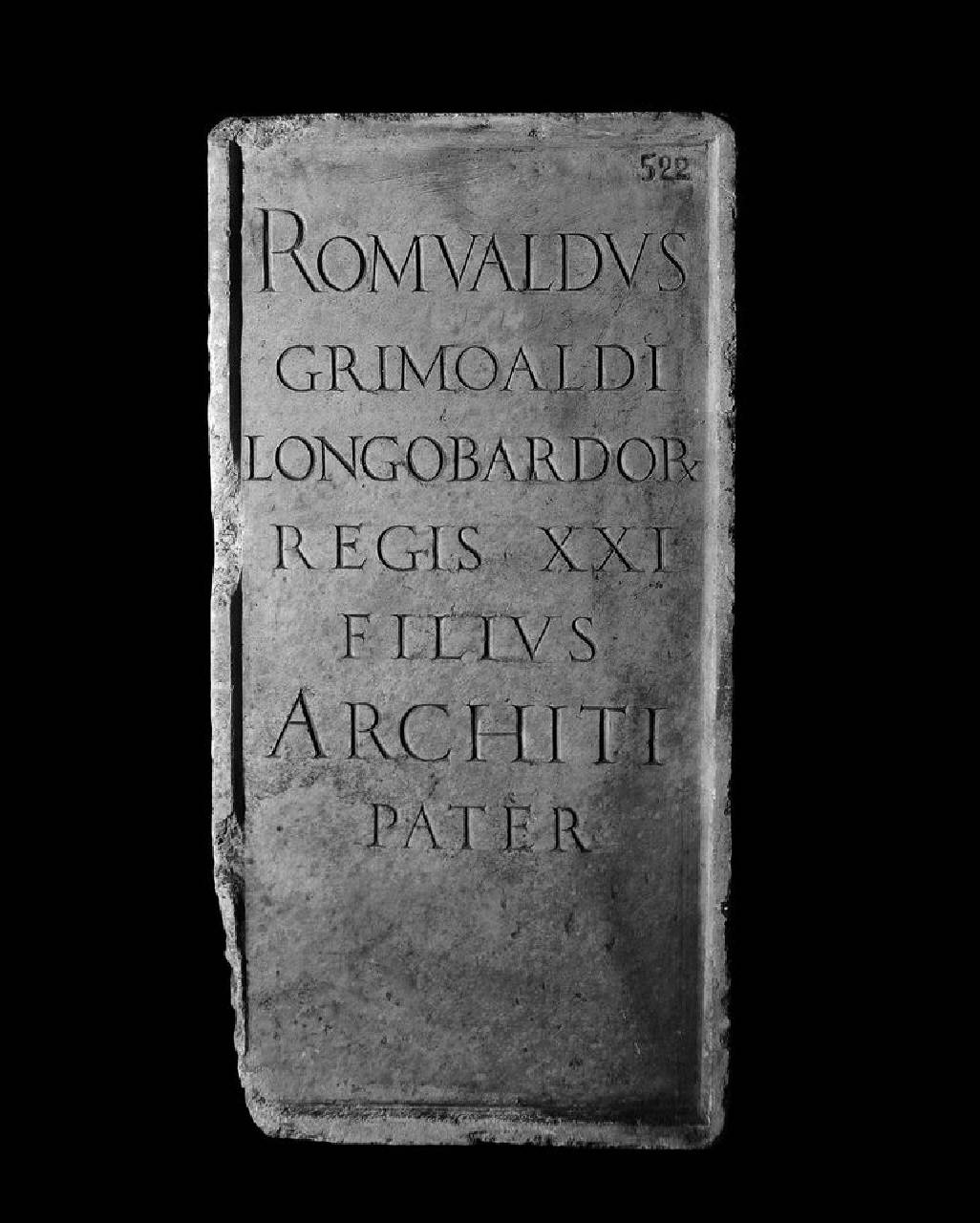 Epigrafe con genealogia Archinto (plinto) di Lapicida - ambito lombardo (seconda metà sec. XVI)