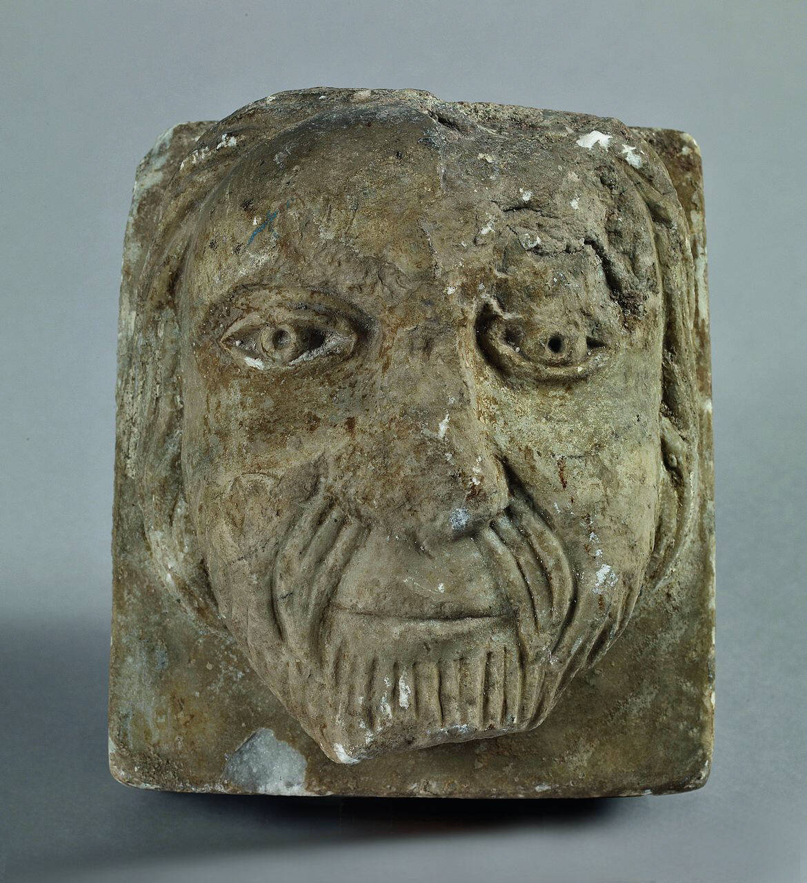 Mensola con testa virile barbata (mensola) di Scultore - ambito lombardo (terzo quarto sec. XIII)