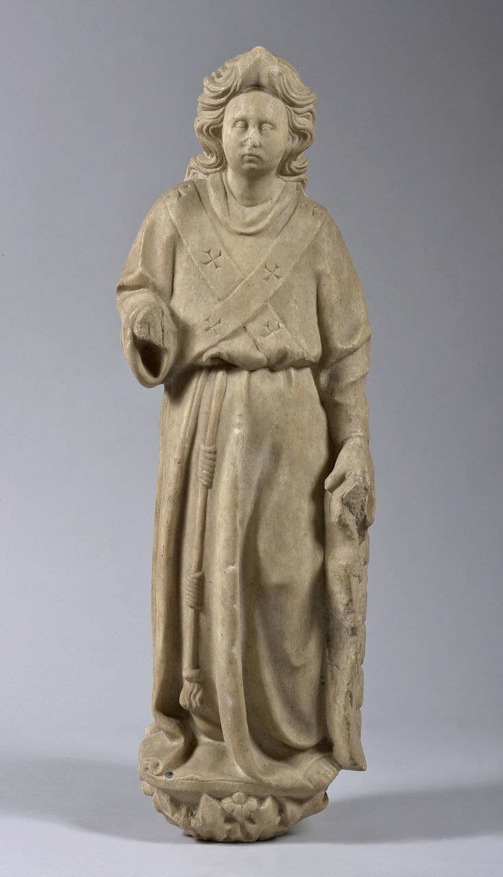 Angelo tenente lo scudo di Filippo Maria Visconti (statua) di Jacopino da Tradate (scuola) (primo quarto sec. XIV)