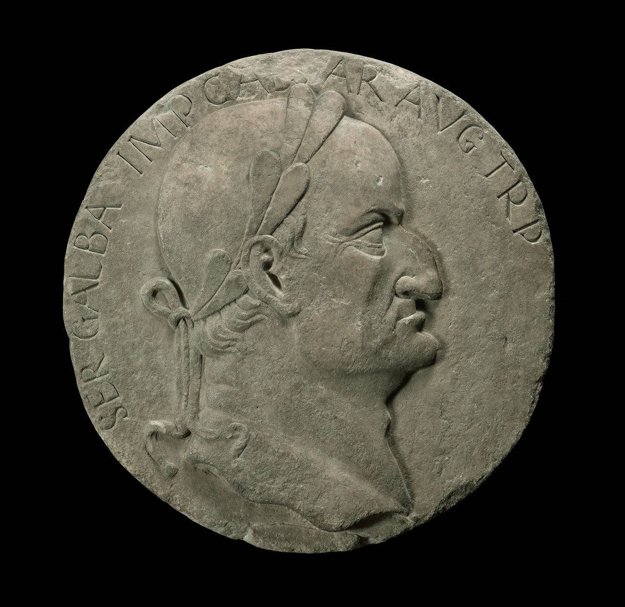 Galba, imperatore (Terracina, 3 a.C. ¿ Roma, 69) (medaglione) di Scultore - ambito lombardo (fine/ inizio sec. XV)