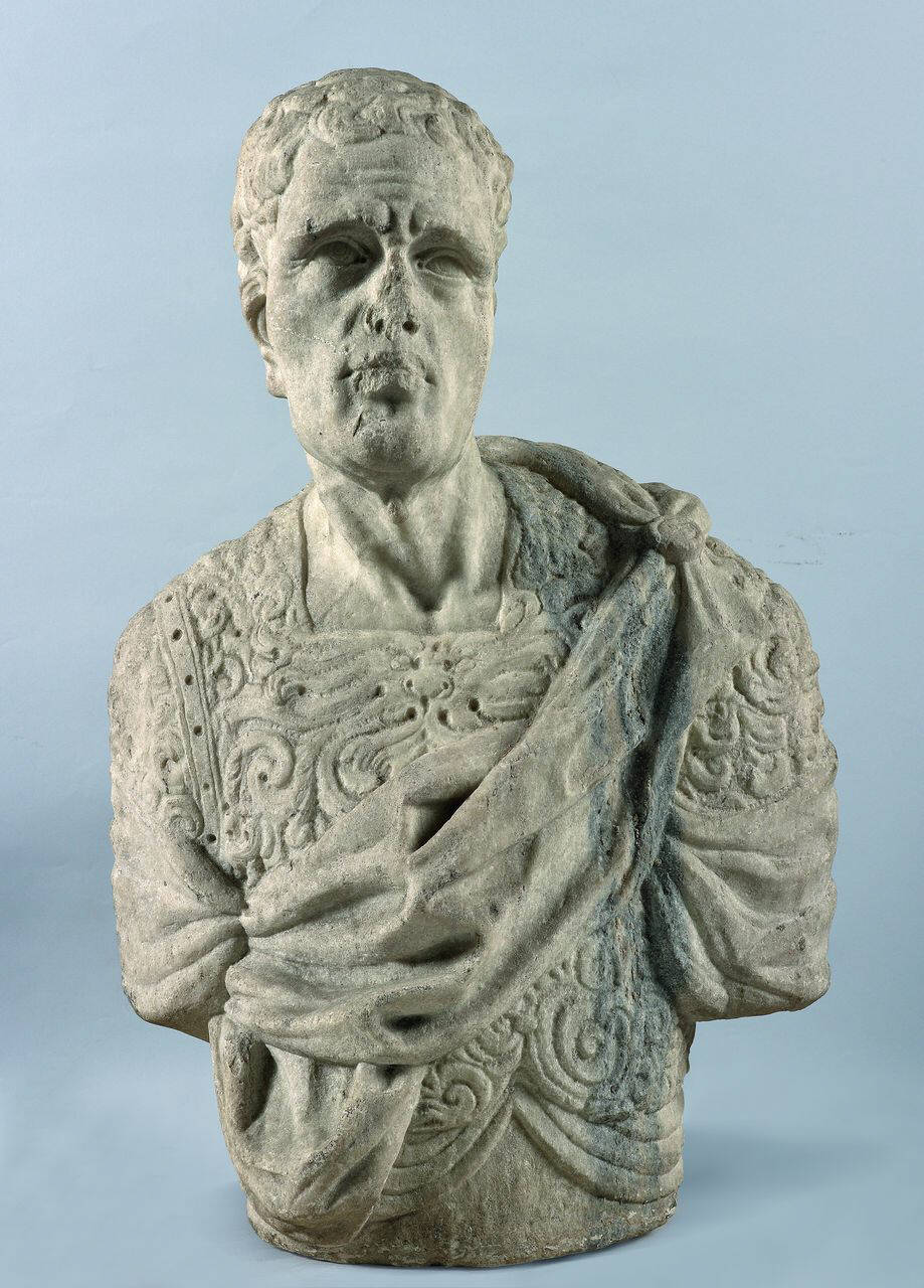 Busto virile paludato all'antica (busto) di Scultore - ambito lombardo (prima metà sec. XVI)