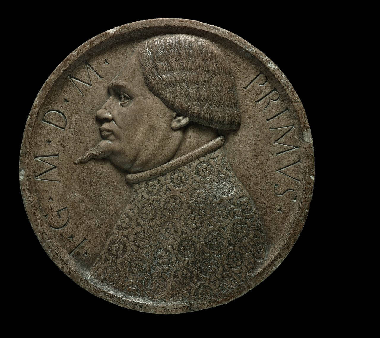 Gian Galeazzo Visconti (Pavia, 1351 - Melegnano, 1402) (medaglione) di Briosco, Benedetto (bottega) (ultimo quarto sec. XV)