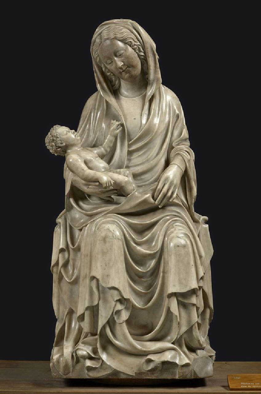 Madonna con Bambino detta Del Majno Casati (gruppo statuario) di Jacopino da Tradate (primo quarto sec. XV)