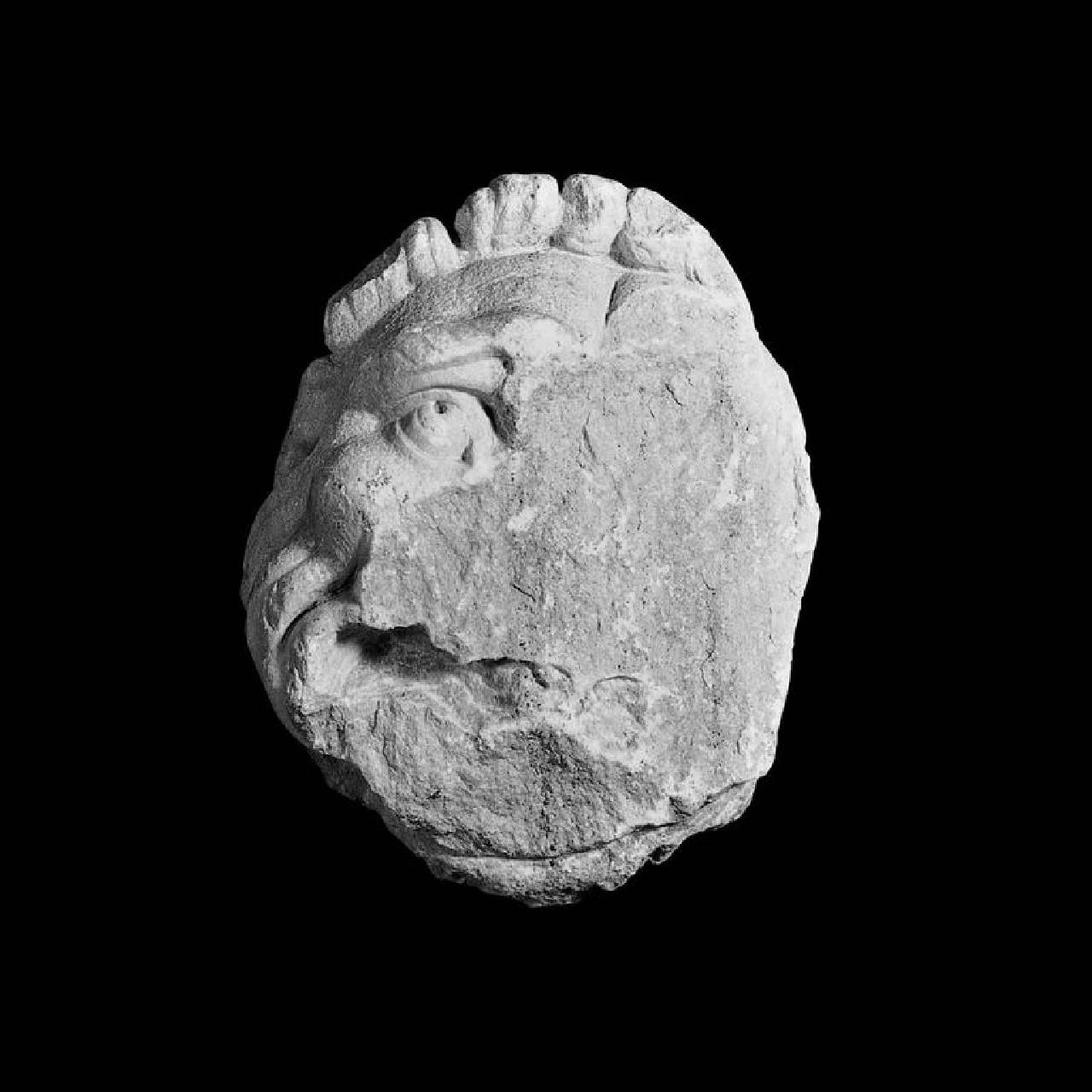 Mascherone (testa) di Scultore - ambito lombardo (sec. XVII)