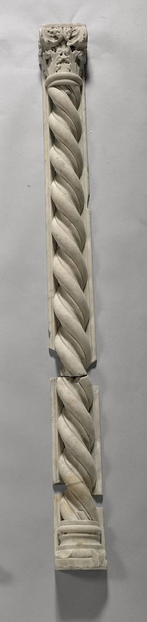 Semi colonnina tortile, in pendant (semi colonnina) di Scultore - ambito lombardo||ambito toscano (prima metà sec. XIV)