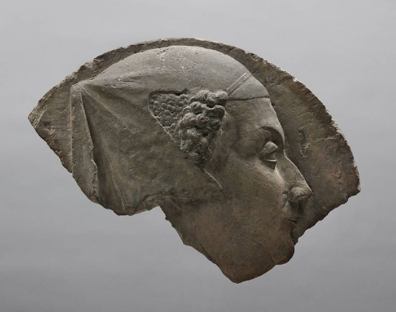 Bianca Maria Visconti (Settimo Milanese, 1425 - 1468) (medaglione, parte di) di Scultore - ambito lombardo (seconda metà sec. XV)