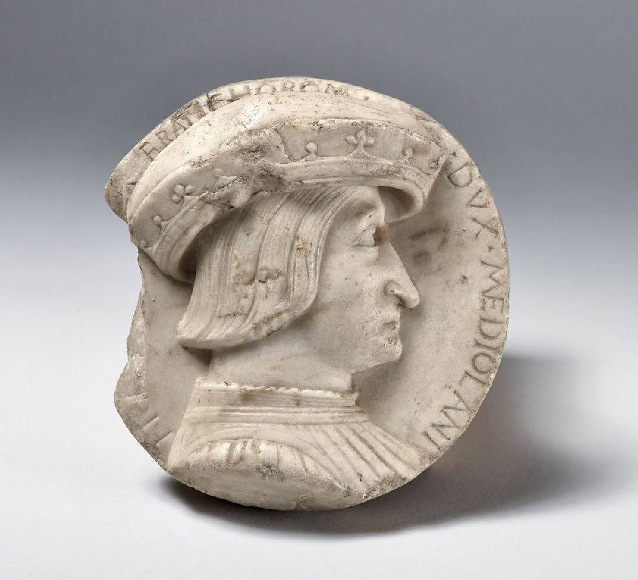 Francesco I re di Francia (Cognac, 1494 ¿ Rambouillet, 1547) (medaglione) di Scultore - ambito lombardo (primo quarto sec. XVI)