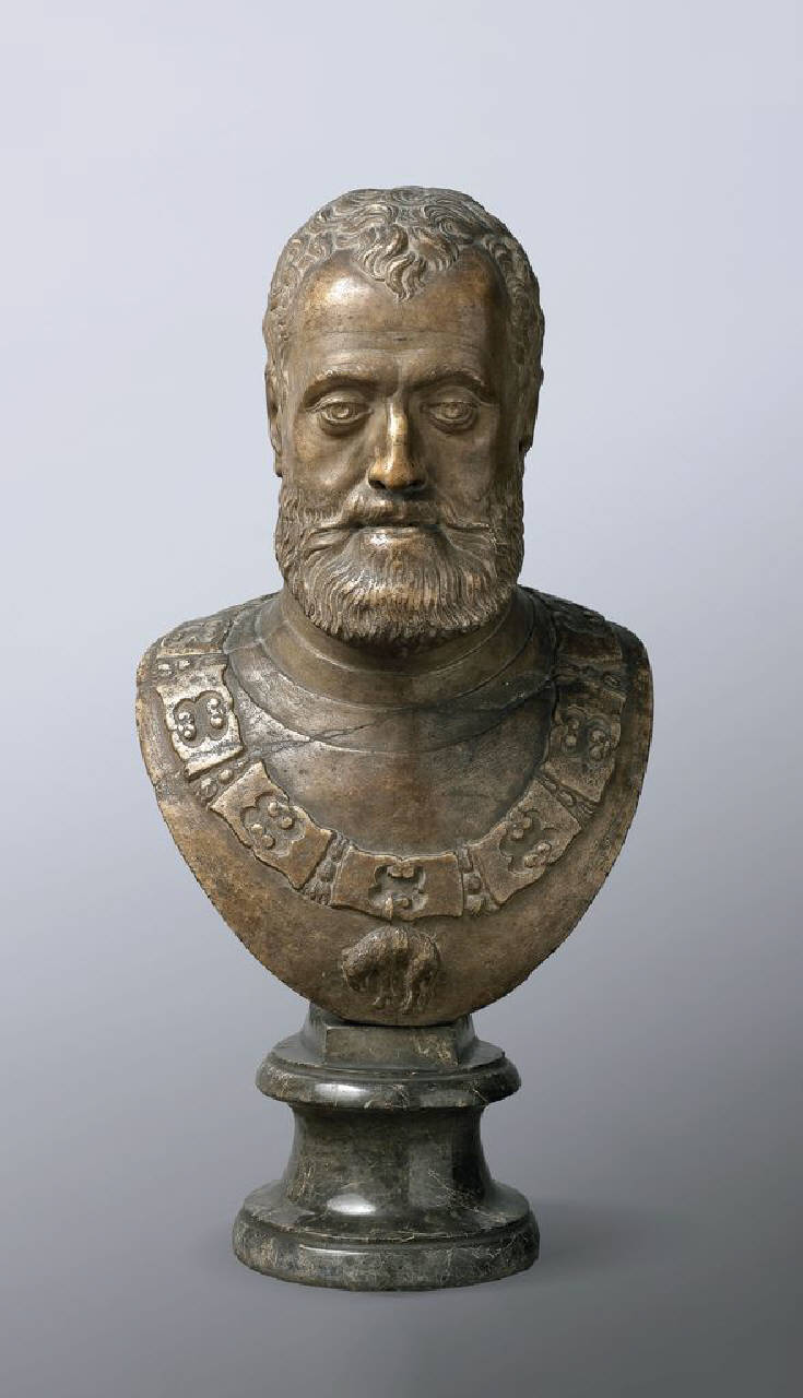Busto di Filippo II (Valladolid, 1527 - El Escorial 1598) (busto) di Scultore - ambito italiano (seconda metà sec. XVI)