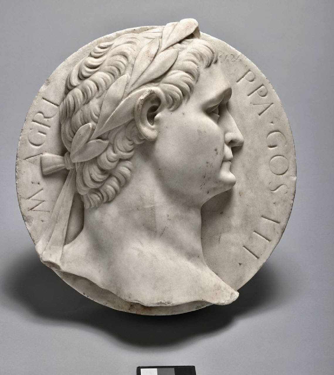 Marco Agrippa, imperatore (63 a.C. circa ¿ 12 a.C.) (medaglione) di Scultore - ambito lombardo (inizio sec. XVI)