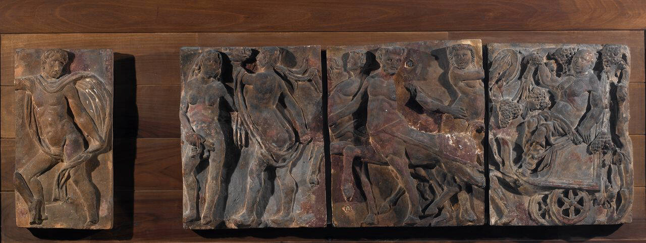 Fregio con corteo bacchico (fregio, parte di) di Plasticatore - ambito lombardo (fine/inizio sec. XV)