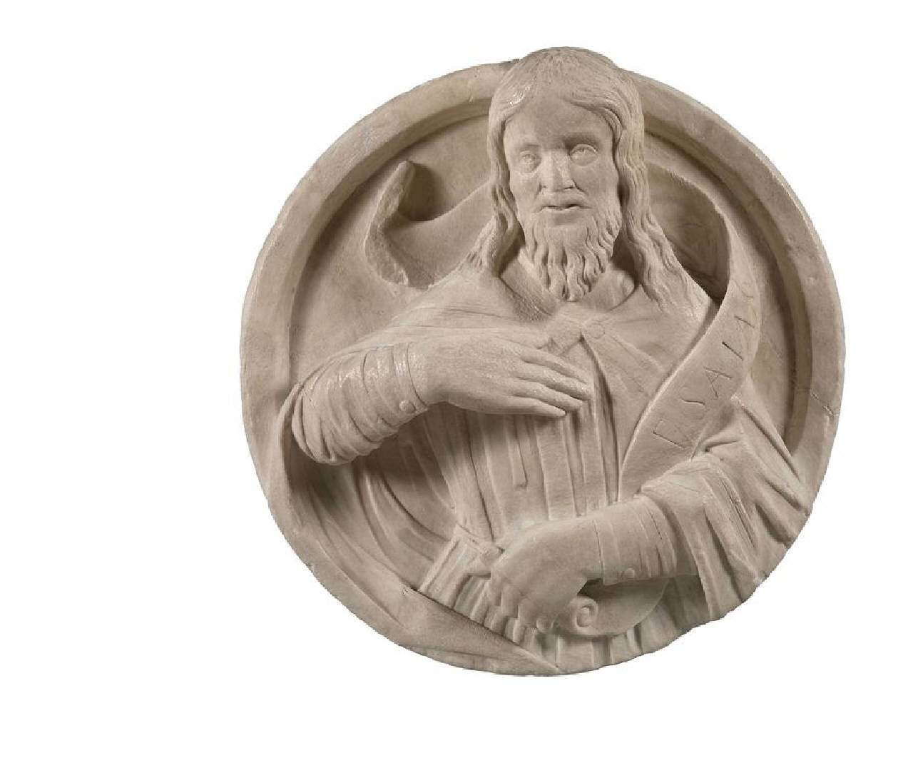 Profeta Isaia (chiave di volta) di Malvito, Tommaso (bottega) (fine/inizio sec. XV)