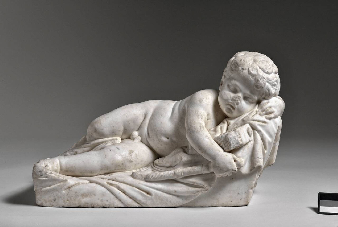Cupido dormiente (statua) di Buonarroti, Michelangelo (maniera) (fine/inizio sec. XVI)