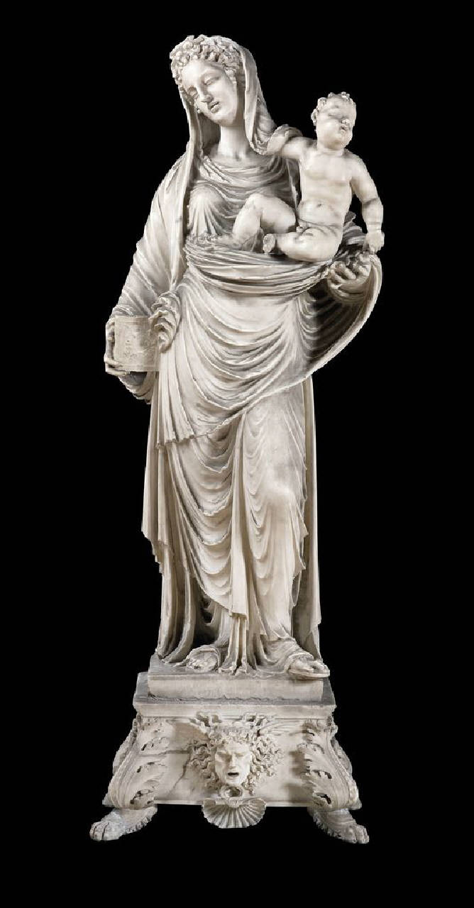 Madonna con Bambino su piedistallo con raffigurazione della Medusa detta Madonna Taccioli, Madonna Taccioli (gruppo statuario) di Busti, Agostino detto Bambaia (o Bambaja) (primo quarto sec. XVI)