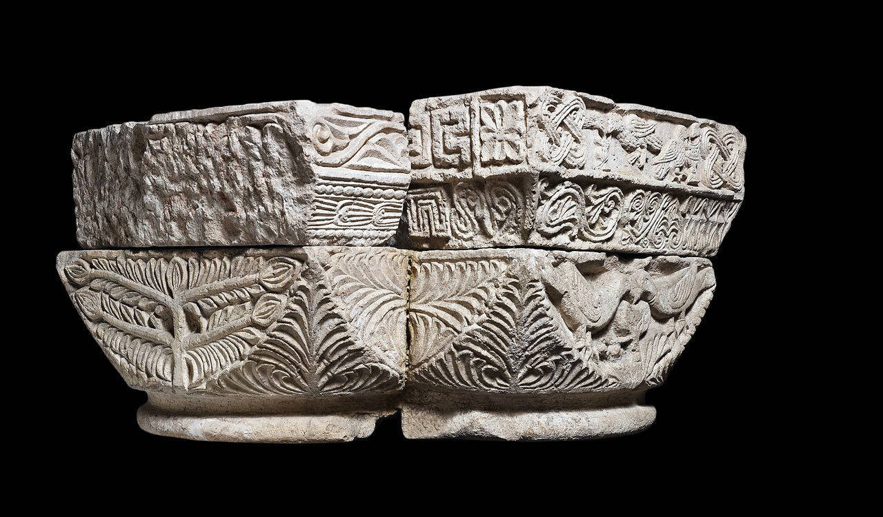 Pulvino con decorazione geometrica (pulvino) di Scultore - ambito lombardo (fine sec. XI)
