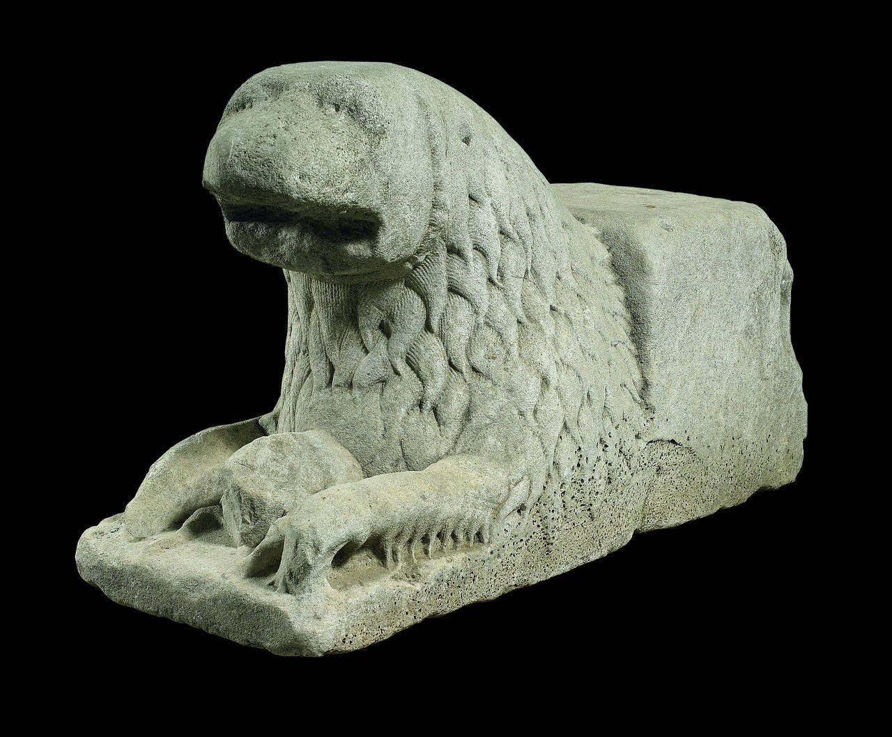 Leone stiloforo (statua) di Scultore - ambito lombardo (sec. XII)