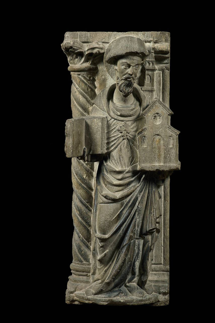 San Giacomo (statua, rilievo) di Scultore - ambito veneto (terzo quarto sec. XIV)