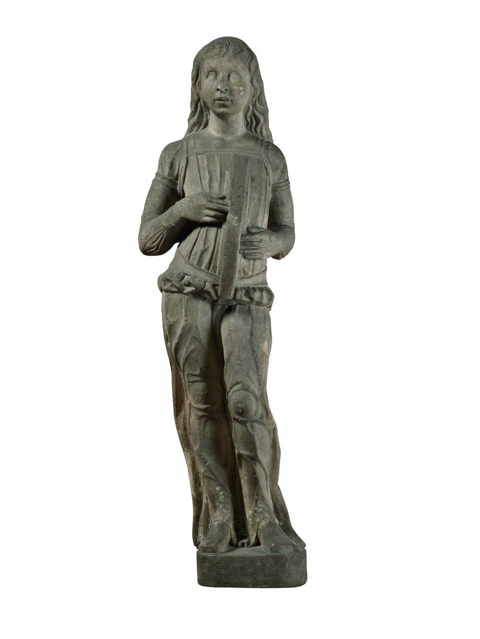 Angelo con lira (statua) di Scultore - ambito lombardo (ultimo quarto sec. XV)