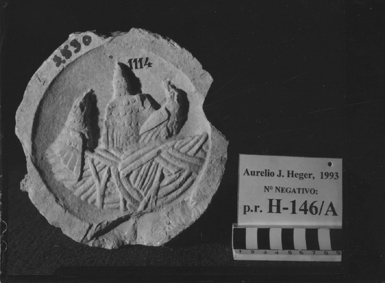 Balaustra a traforo: elemento con nido animato (balaustra, frammento di) di Scultore - ambito veneto (fine sec. XV)