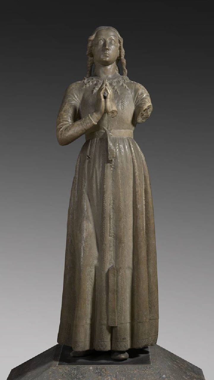 Figura femminile orante detta Madonna del coazzone (statua) di Solari, Pietro Antonio (terzo quarto sec. XV)