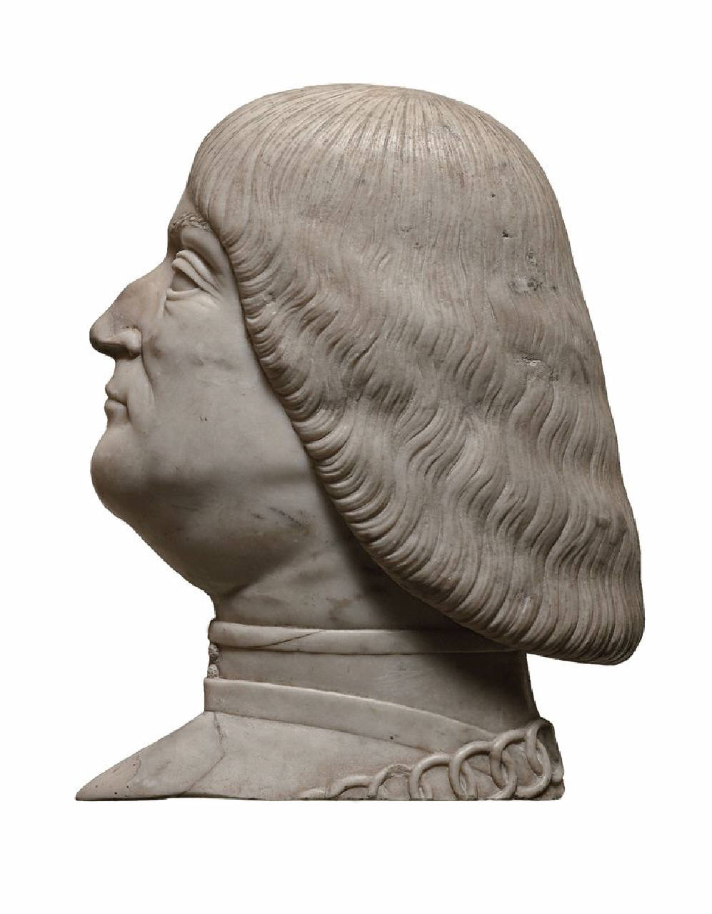 Ludovico Maria Sforza detto il Moro(Vigevano, 1452 ¿ Loches, 1508) (testa, rilievo di) di Briosco, Benedetto (bottega) (ultimo quarto sec. XV)