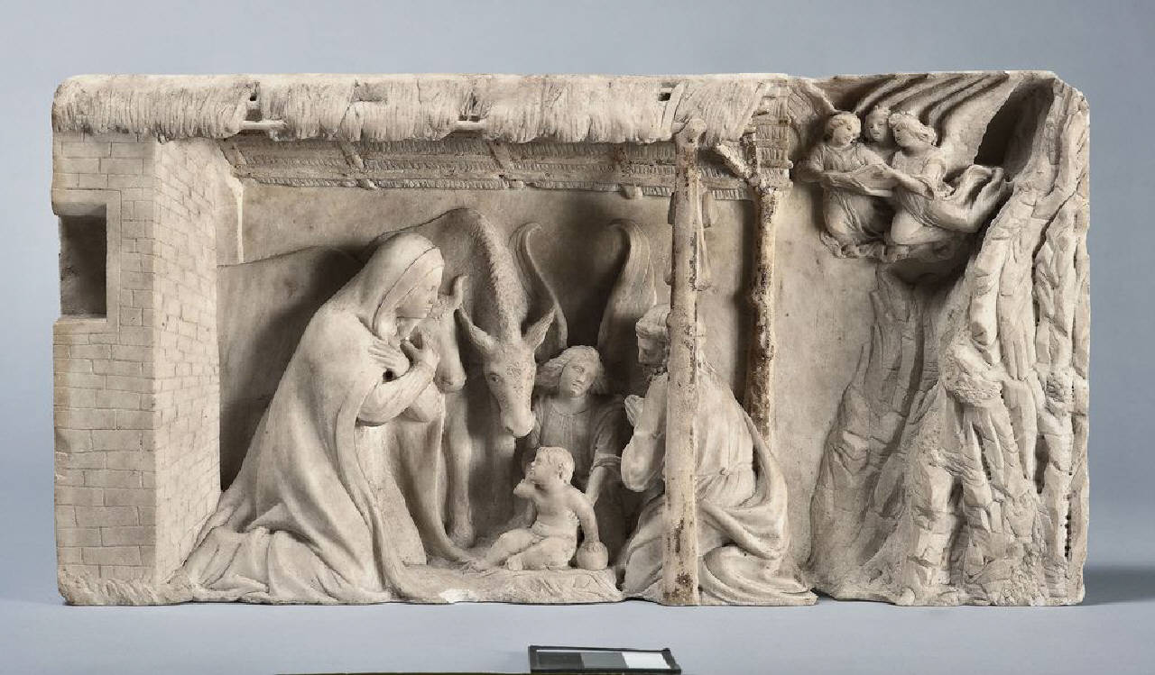 Natività (predella, parte di altorilievo) di Scultore - ambito lombardo (prima metà sec. XVI)