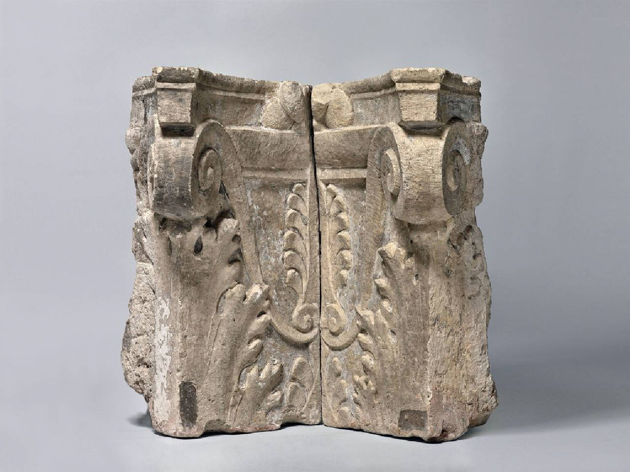 Peduccio angolare di lesena, parte di, in pendant (peduccio angolare di lesena, parte di) di Scultore - ambito lombardo (ultimo quarto sec. XV)