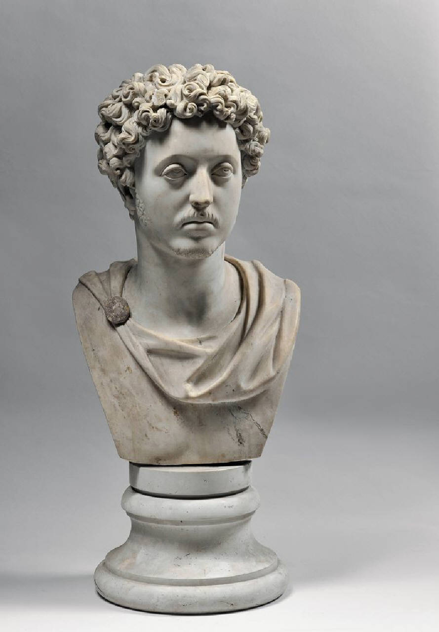 Busto di Marco Aurelio (121 d.C.-180 d.C) (busto) di Scultore - ambito lombardo (prima metà sec. XIX)