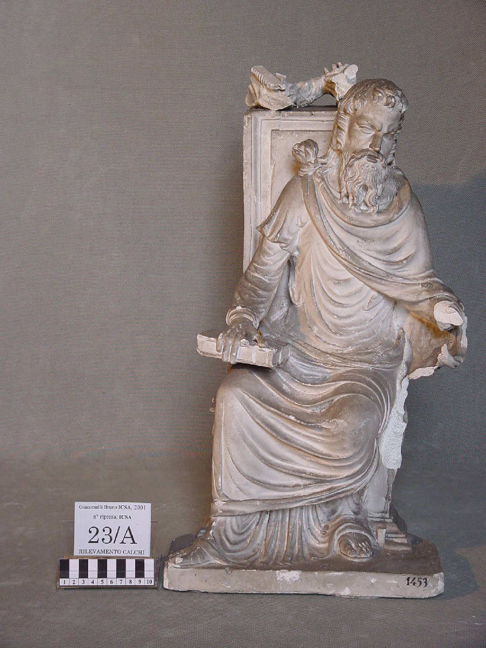 Calco di Apostolo, Simone (statua) di Pierotti, Pietro (terzo quarto sec. XIX)
