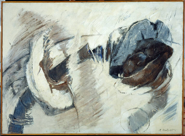 Metamorfosi (Astratto 1), Forme astratte (dipinto) di Maffioletti, Erminio (sec. XX)