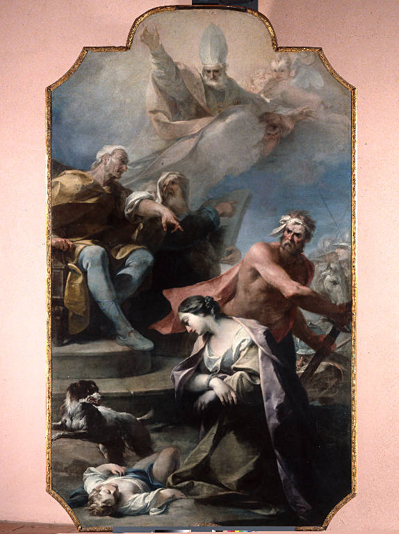 Martirio dei SS. Quirico e Giulitta (dipinto) di Magatti, Pietro Antonio (attribuito) - scuola lombarda (secondo quarto sec. XVIII)
