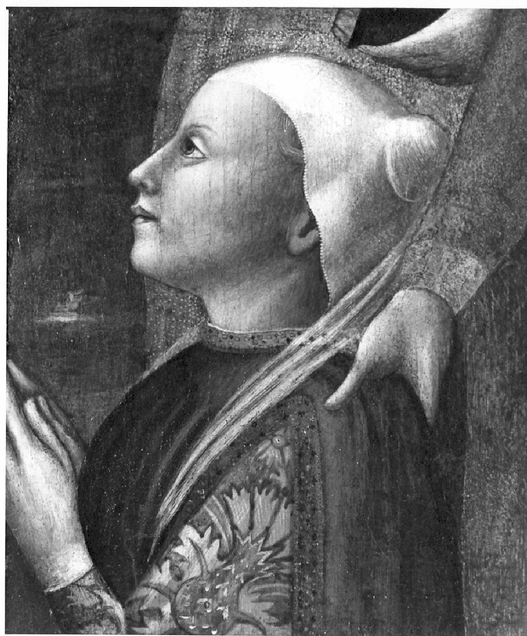 Ritratto di devota (dipinto) - ambito lombardo (sec. XV)