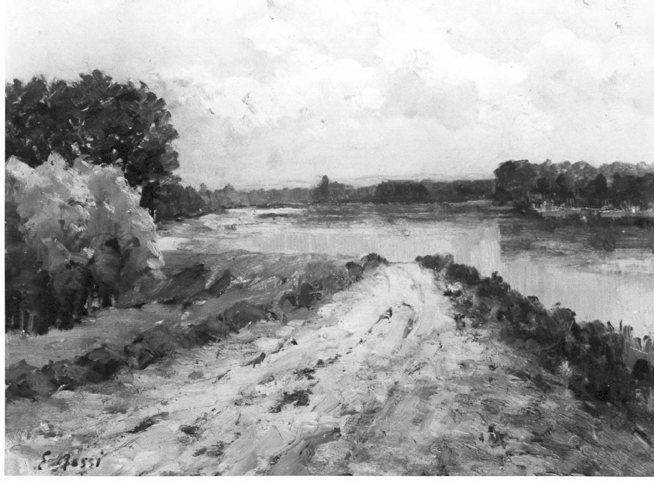 il corso del Ticino (dipinto) - ambito pavese (sec. XX)