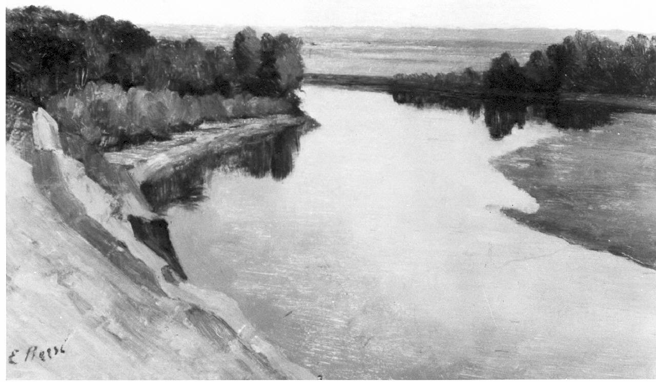 paesaggio (dipinto) - ambito pavese (sec. XX)