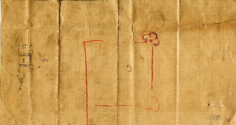 MANIGLIA E SERRATURA (disegno) di Bagatti Valsecchi Fausto; Bagatti Valsecchi Giuseppe (secc. XIX/ XX)