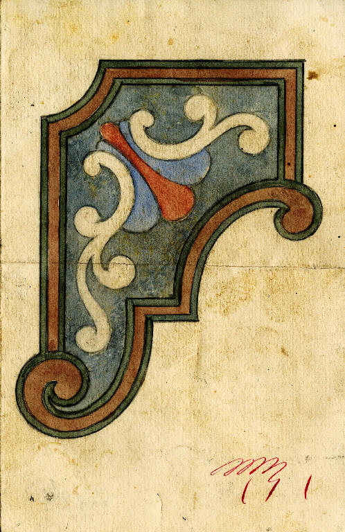 MOTIVO DECORATIVO PER CORNICE (disegno) di Bagatti Valsecchi Fausto; Bagatti Valsecchi Giuseppe (secc. XIX/ XX)