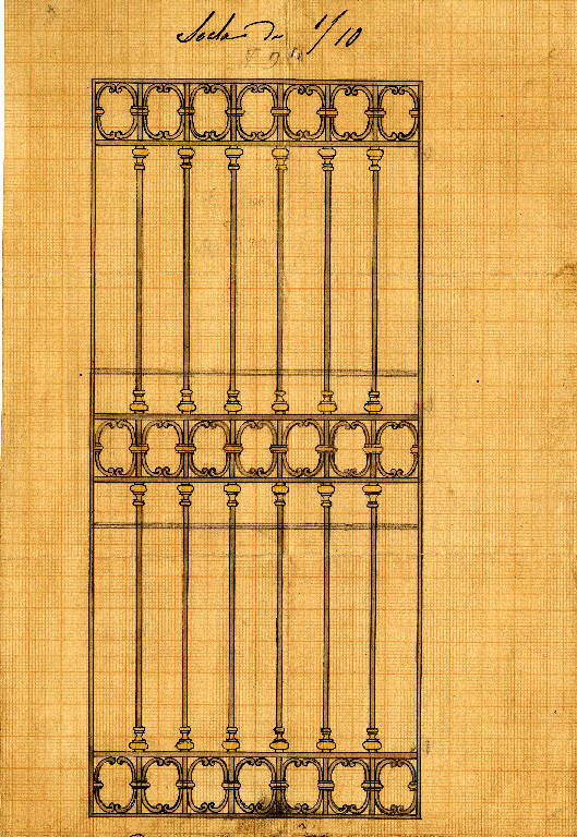 CANCELLO (disegno) di Bagatti Valsecchi Fausto; Bagatti Valsecchi Giuseppe (secc. XIX/ XX)