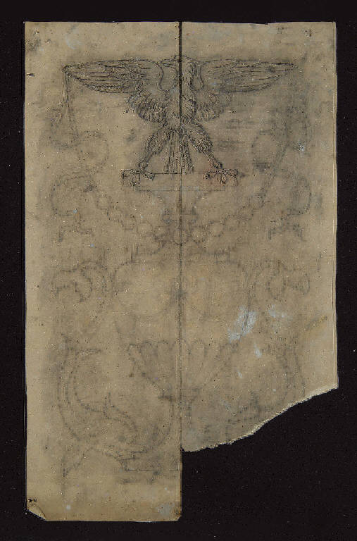 MOTIVO DECORATIVO A CANDELABRA (disegno) di Bagatti Valsecchi Fausto; Bagatti Valsecchi Giuseppe (secc. XIX/ XX)