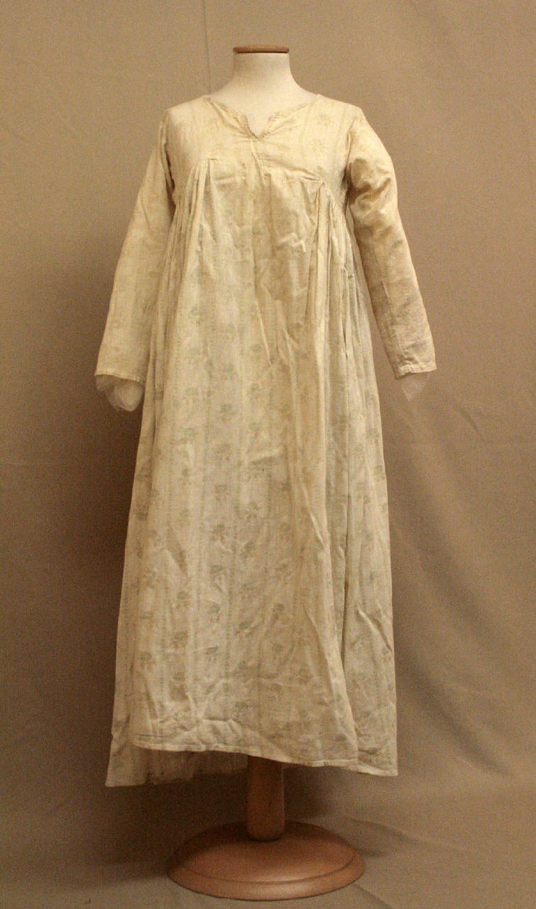 abito femminile - manifattura italiana (primo quarto sec. XIX)